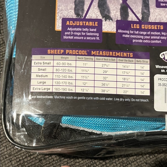 ProCool Sheep Blanket - Vibrant Blue - Picture 4 of 4